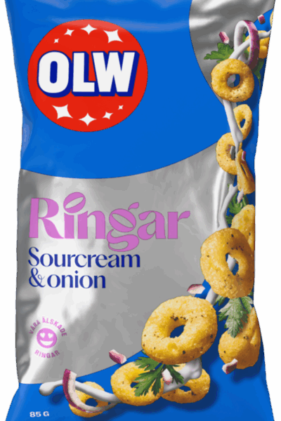 OLW Ringar Sourcream & Onion