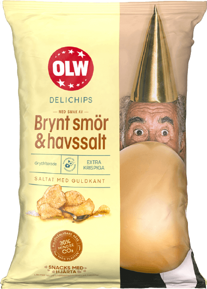 Delichips Brynt smör & Havssalt