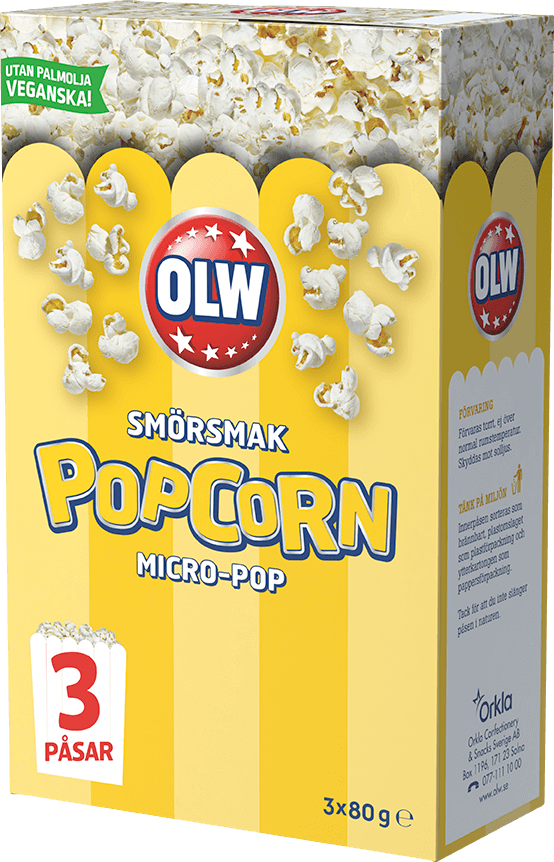 Micropopcorn smör